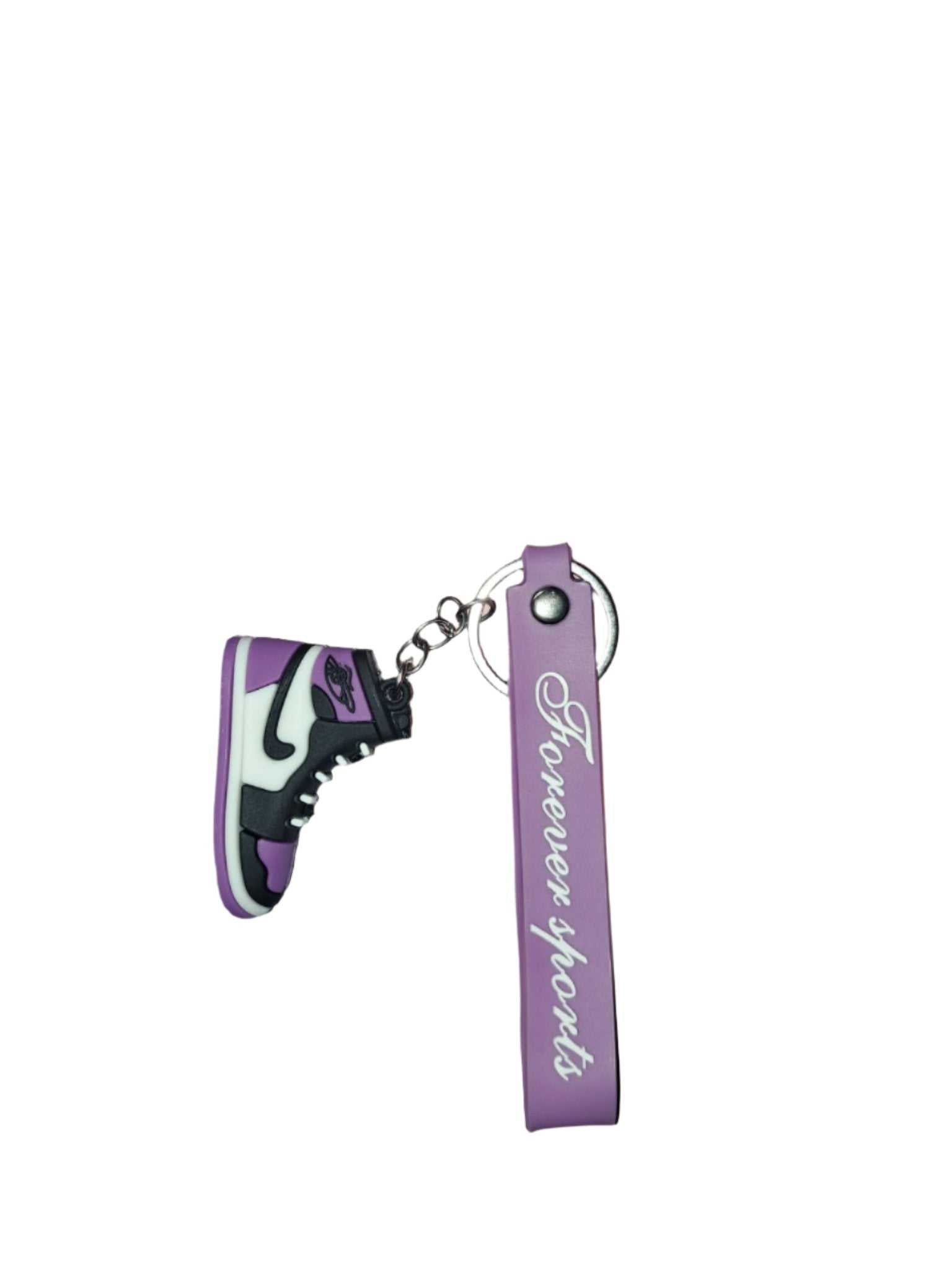 purple nike keychain