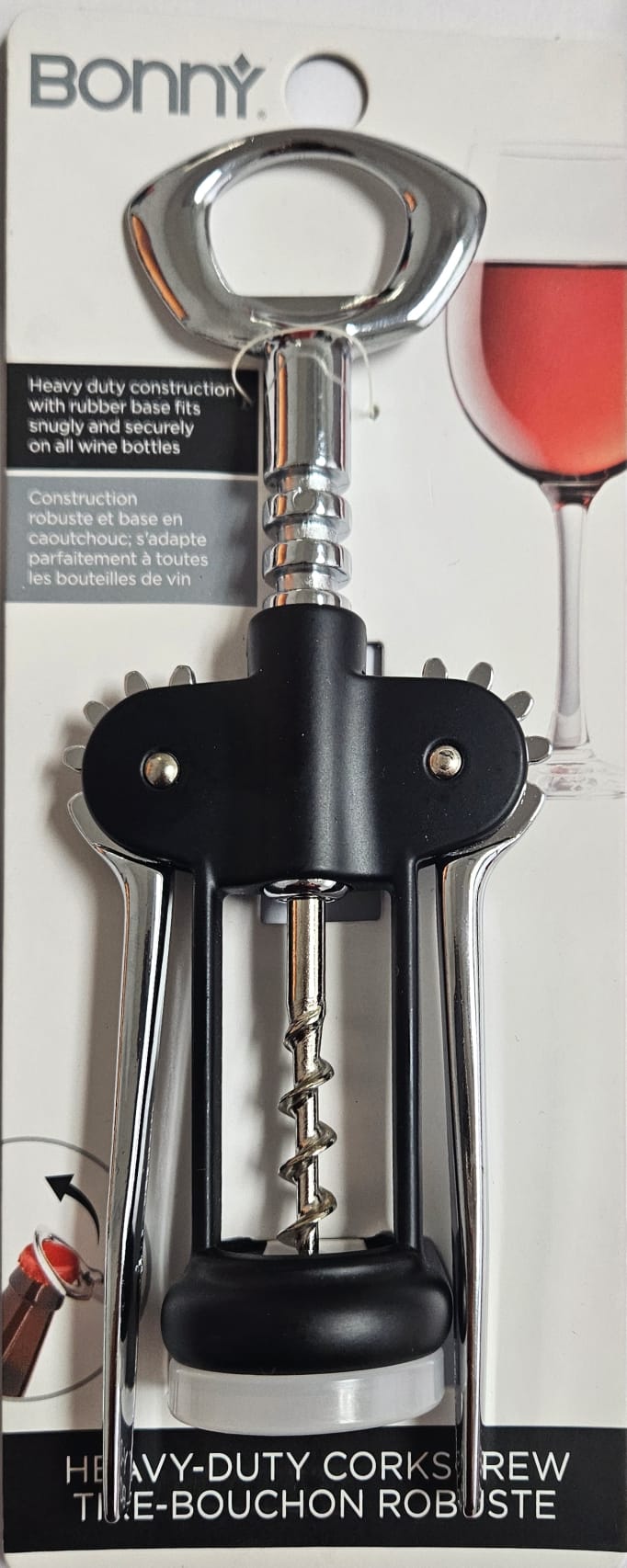 Bonny Wine Opener CorkScrew Heavy Duty ZoomX International